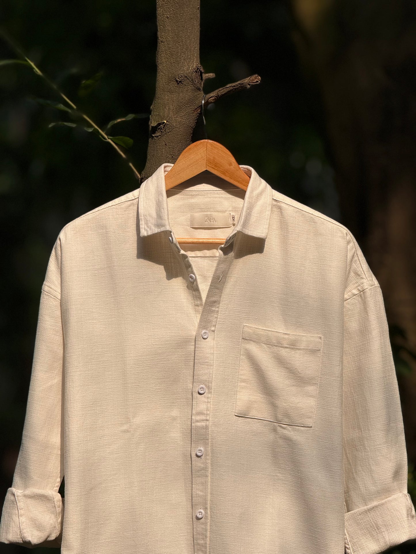 Signature Dobby Weave Shirt - Off-White