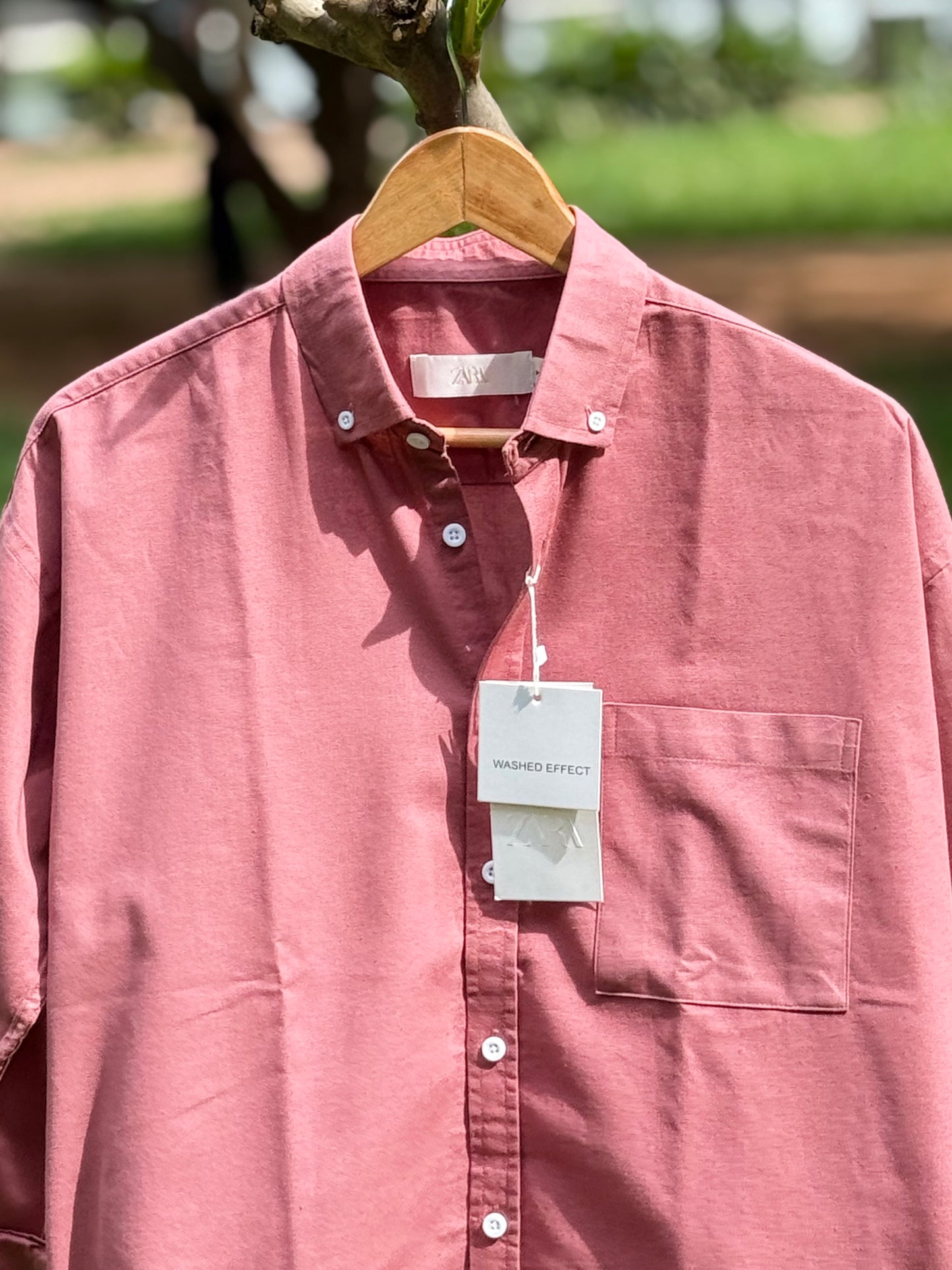 Drop Shoulder Oxford (Dusty Rose)