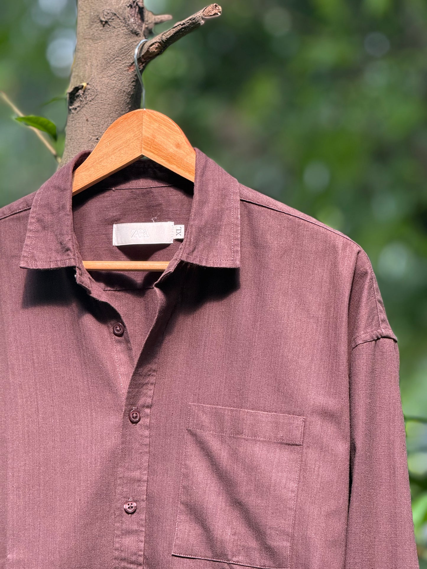 Premium Brown Remi-Cotton Shirt