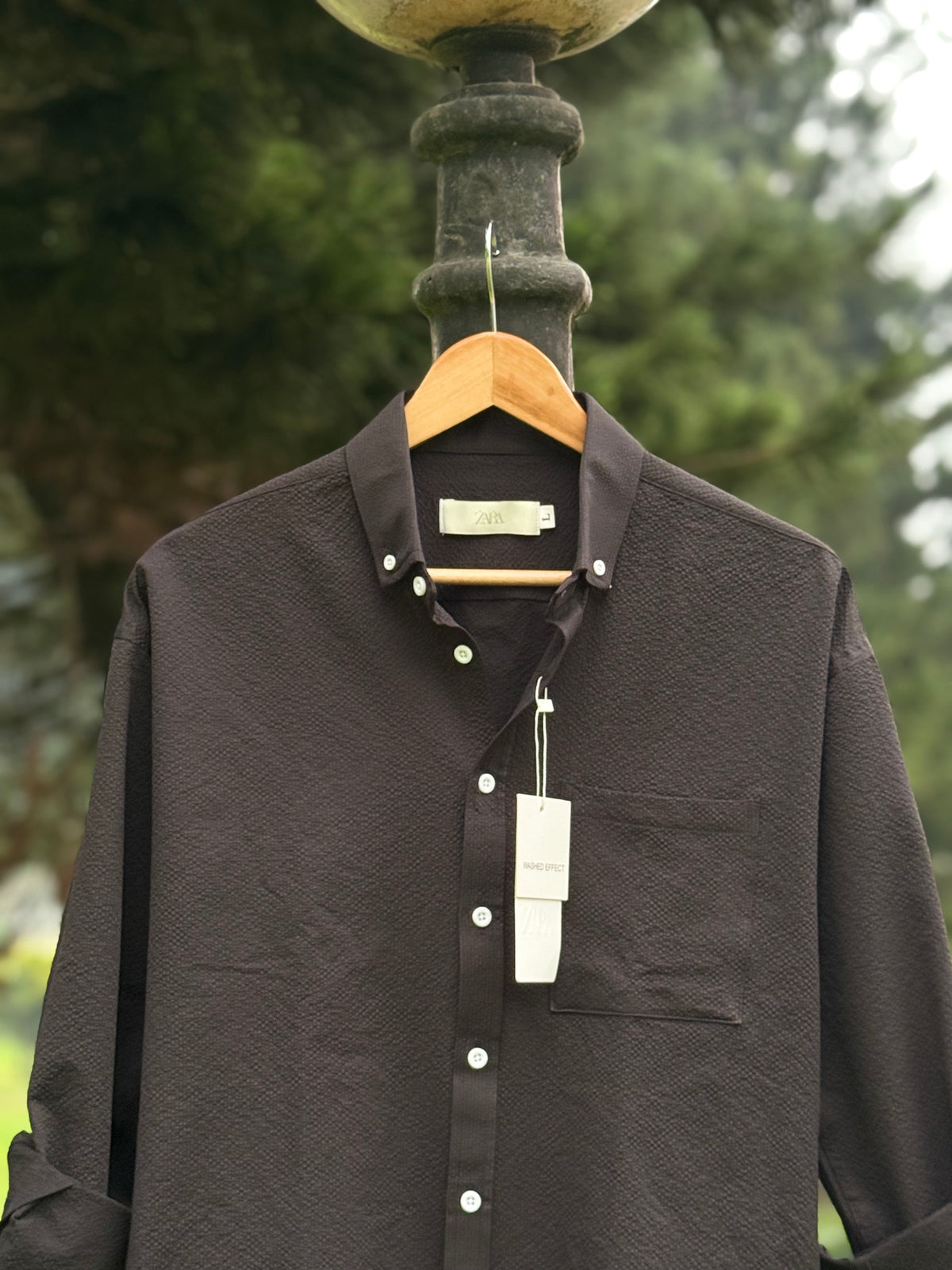 Drop Shoulder Oxford (Classic Black)