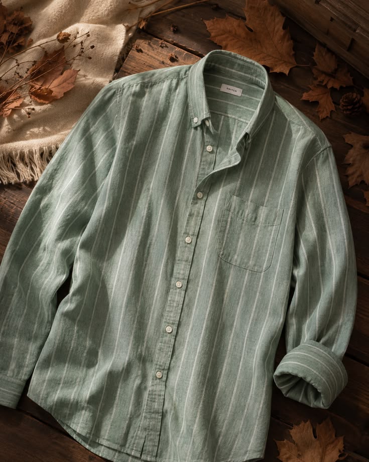 SNITCH Men Casual Shirt. Regular Fit. Linen Fabric