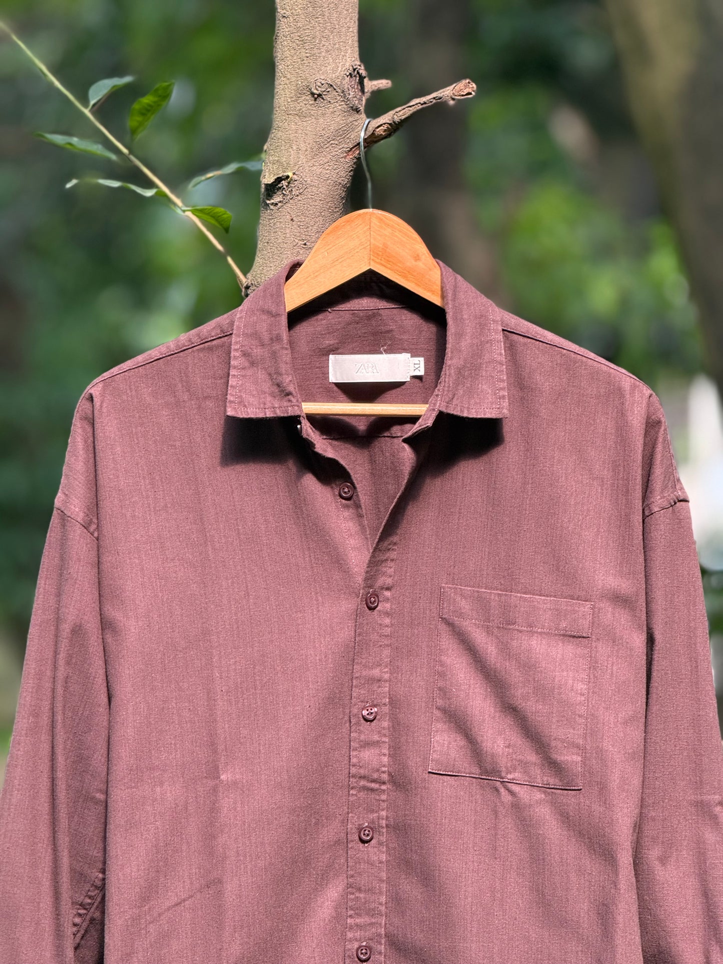 Premium Brown Remi-Cotton Shirt