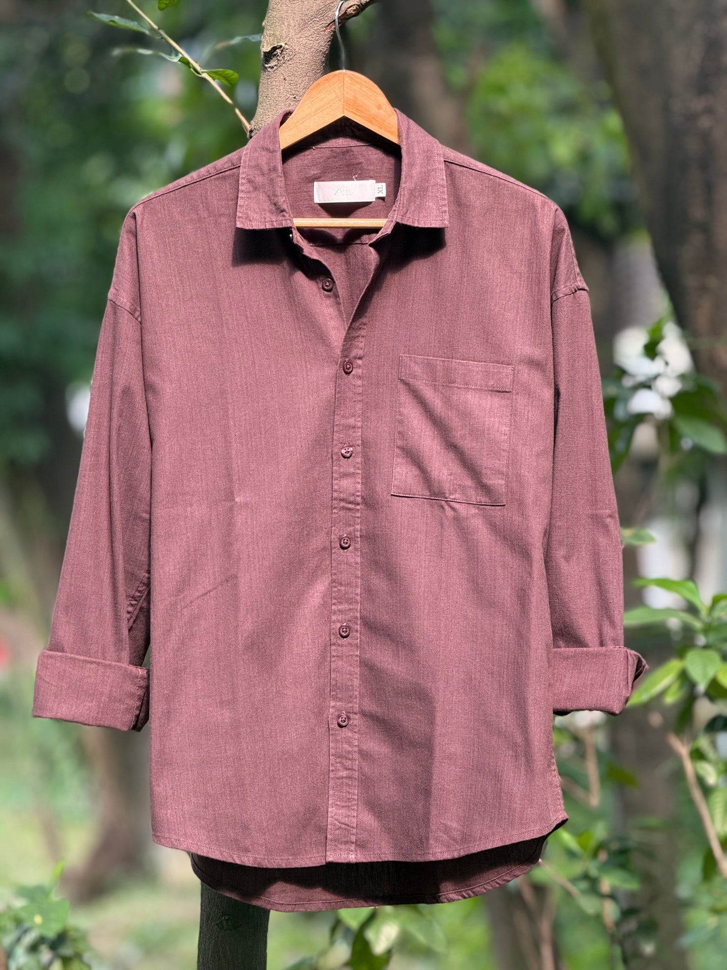 Premium Brown Remi-Cotton Shirt